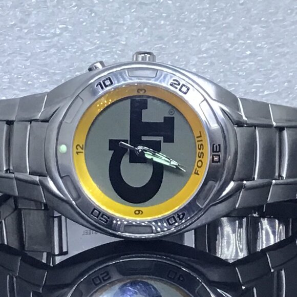 Georgia Tech Yellow Jackets NCAA Stainless-Steel Kaleido Watch by Fossil NEW - Picture 3 of 8